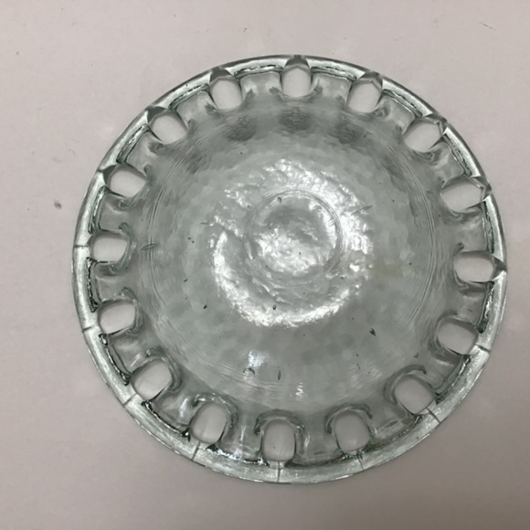 Vintage Reticulated Vidrios San Miguel Recycled Glass Bowl - Picture 6 of 8